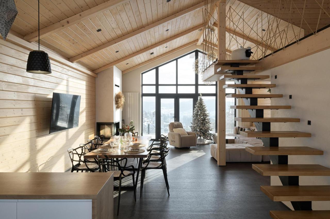 Be Be Chalet - Premium Jacuzi & Private Pool Bukovel Bagian luar foto